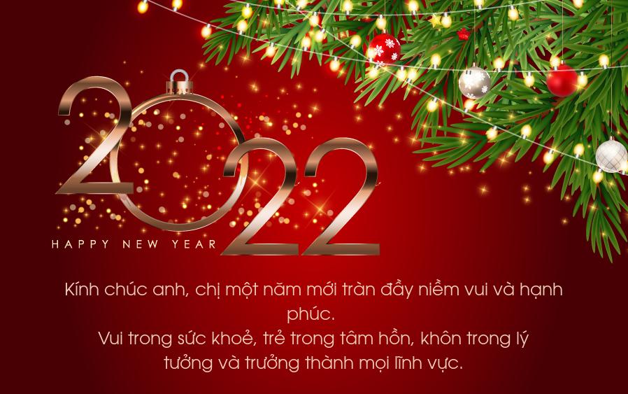 20+ mẫu thiệp chúc mừng năm mới 2022 vừa đẹp vừa ý nghĩa - Ảnh 18