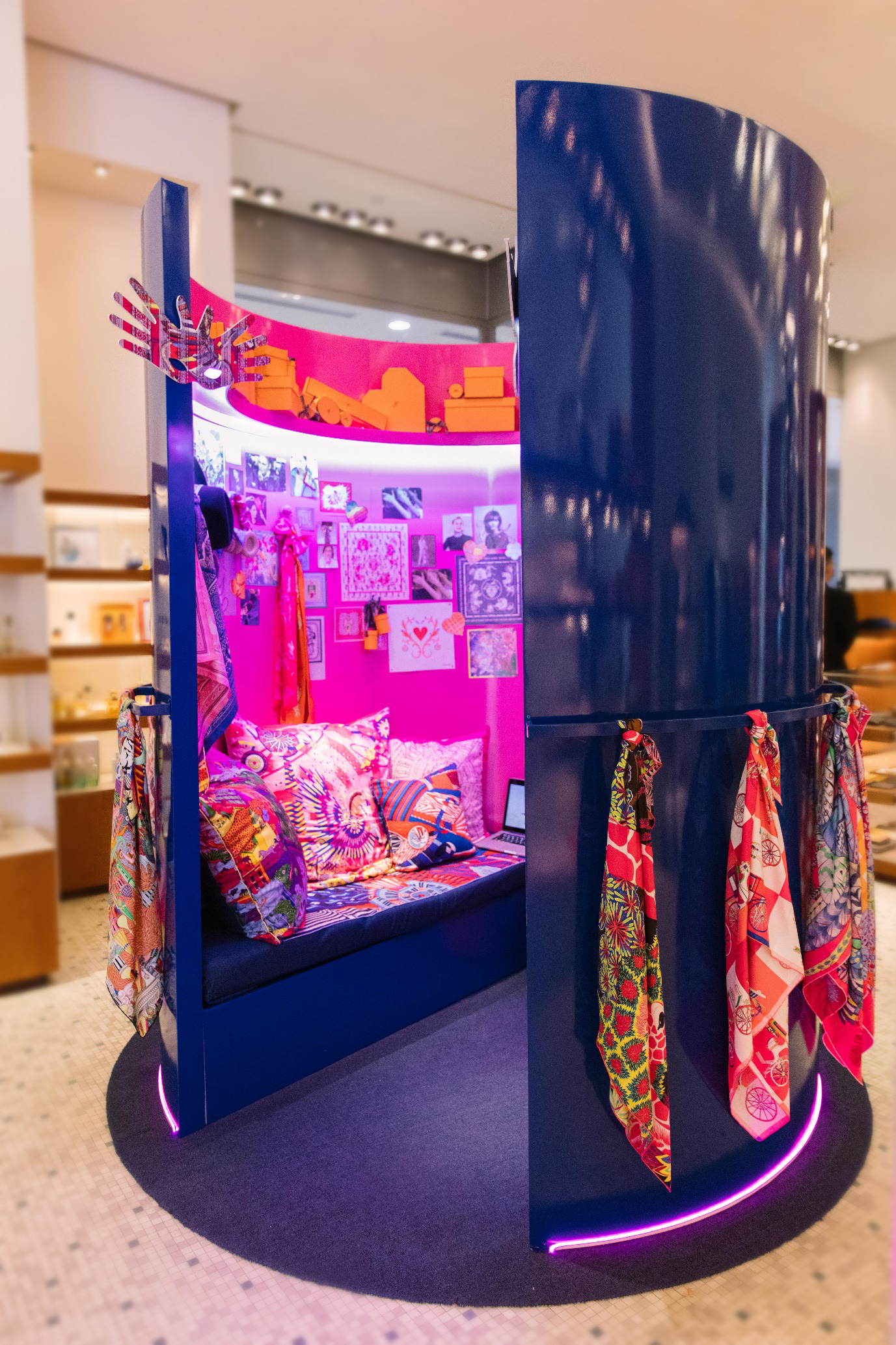 Hermès Pink Room được mở cửa tại các cửa hàng của Hermès tại TP.HCM vào ngày 2/10 vừa qua