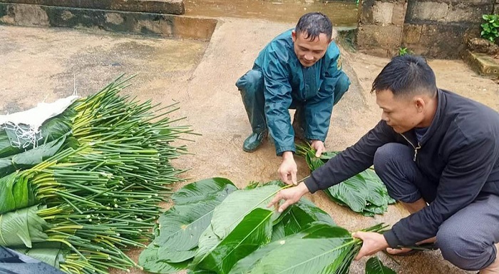 Người dân Nghệ An xuyên đêm nấu bánh chưng gửi đồng bào miền Trung - Ảnh 3