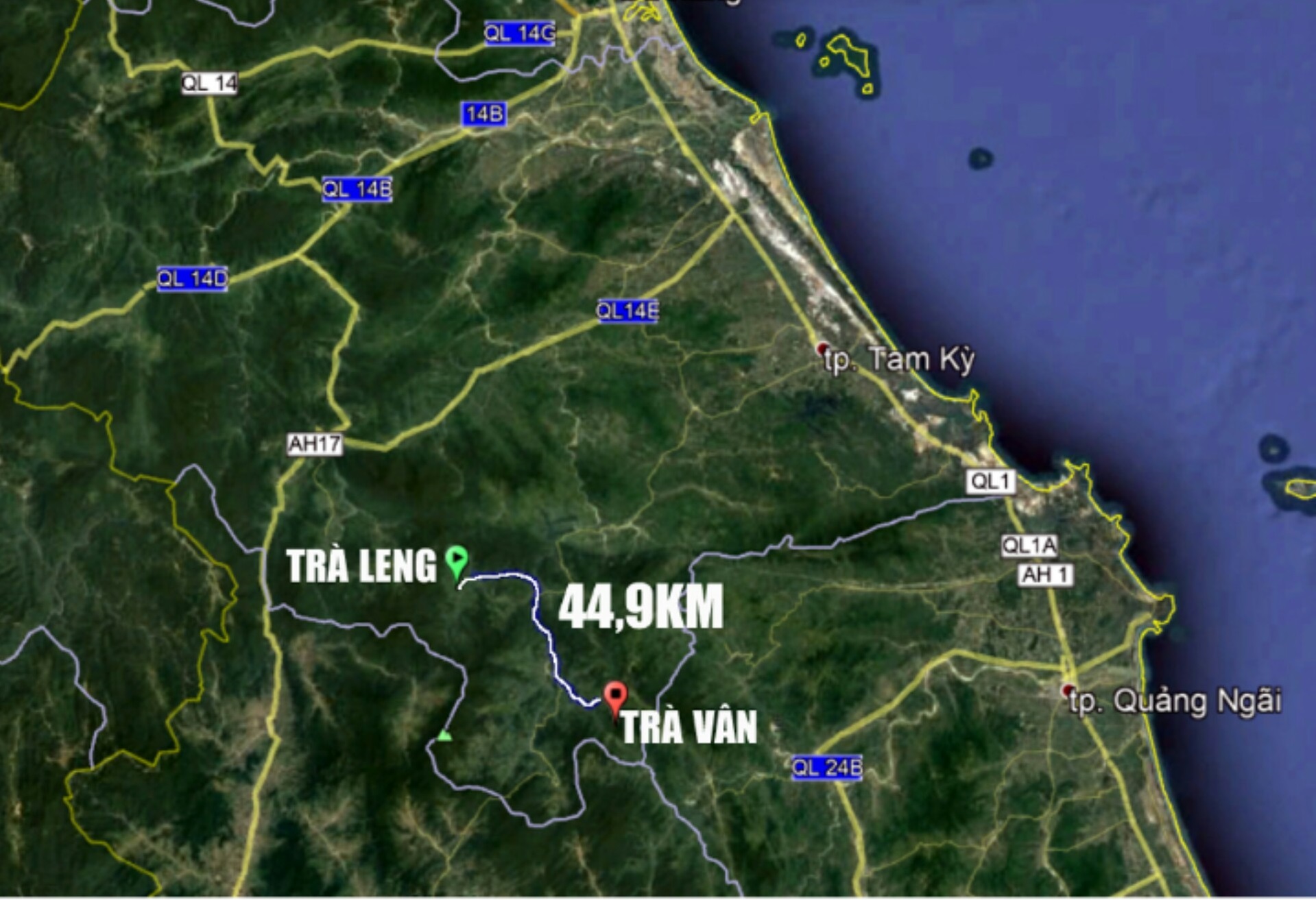 Ảnh vệ tinh khu vực sạt lở đất kinh hoàng tại Quảng Nam vùi lấp 53 người  - Ảnh 4