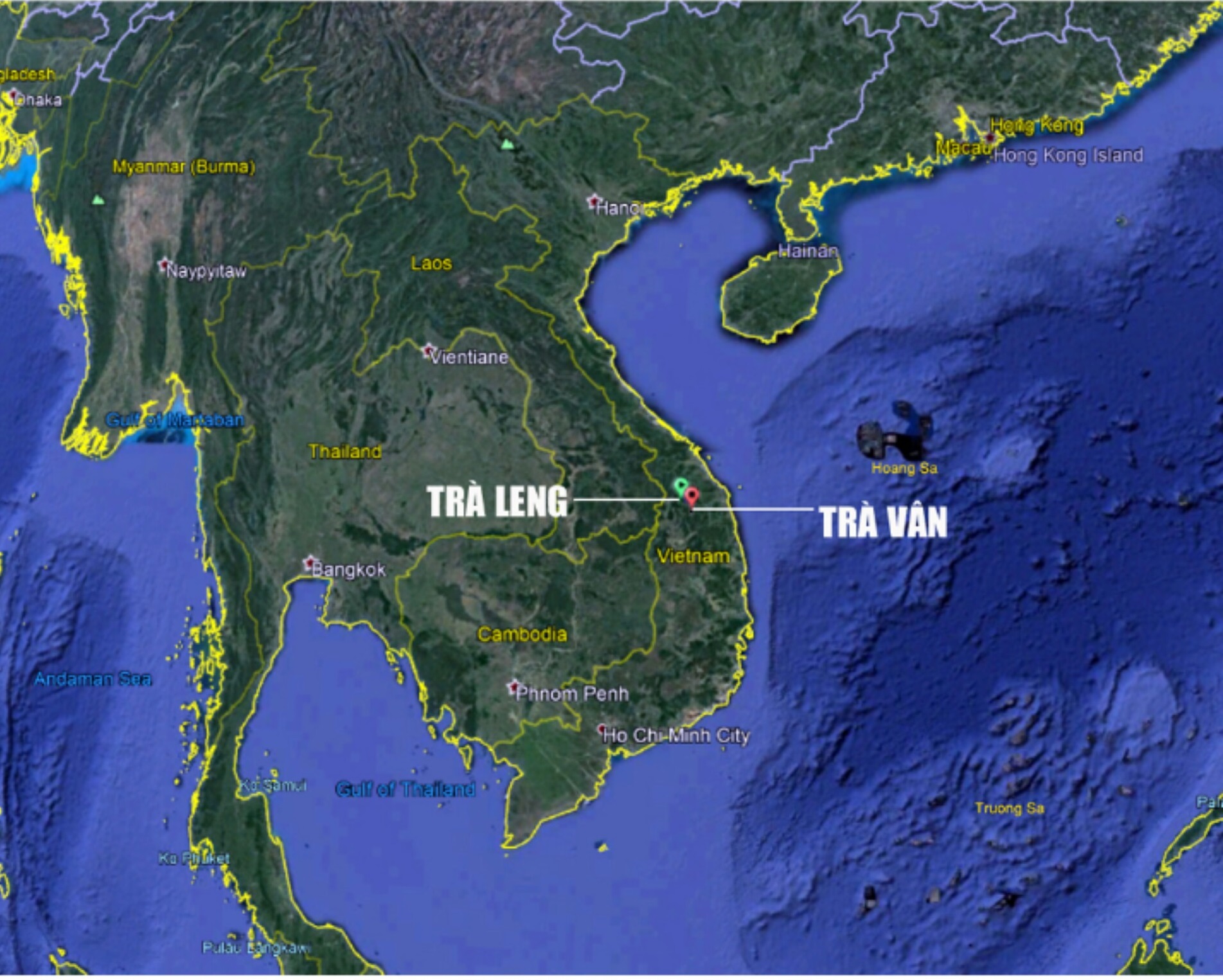 Ảnh vệ tinh khu vực sạt lở đất kinh hoàng tại Quảng Nam vùi lấp 53 người  - Ảnh 1