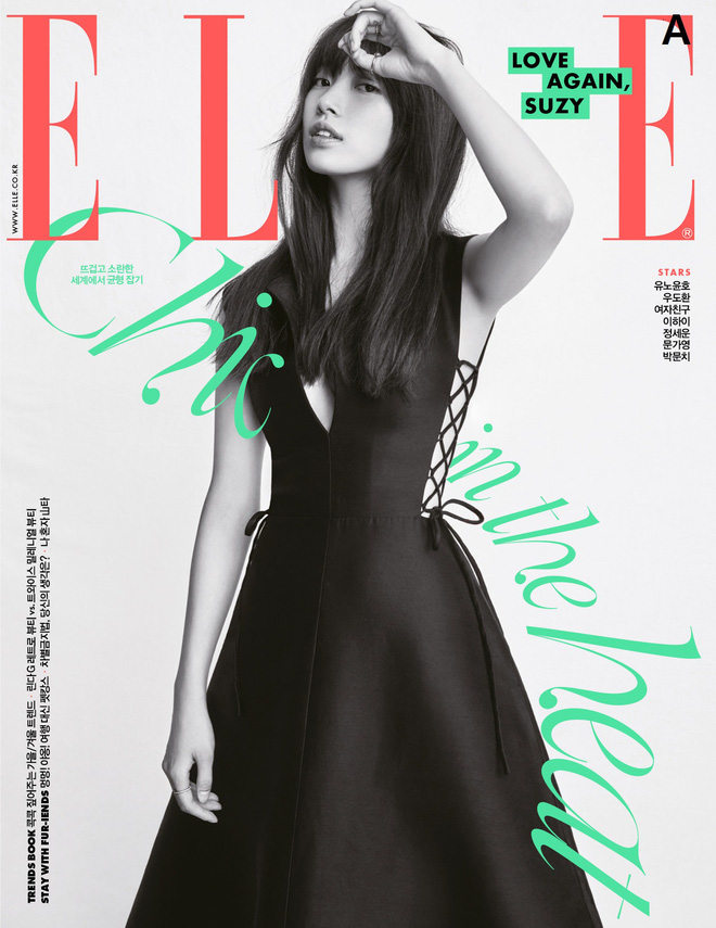 Suzy khoe visual đỉnh cao trên bìa tạp chí Elle với thiết kế của Dior
