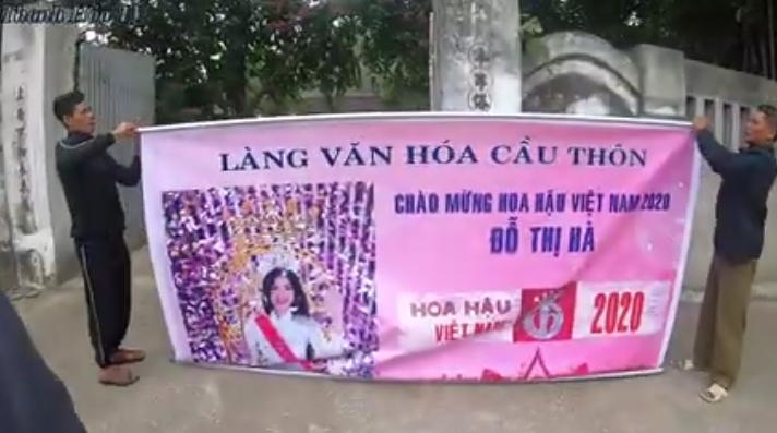 Hoa hậu Việt Nam 2020 Đỗ Thị Hà về làng, bà con nghỉ làm chuẩn bị từ sớm