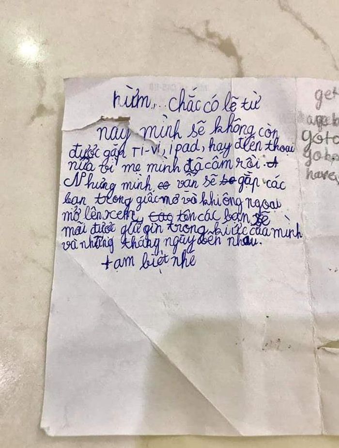Bị mẹ tịch thu iPad, cậu nhóc lớp 3 viết thư ngôn tình cực hài hước - Ảnh 1