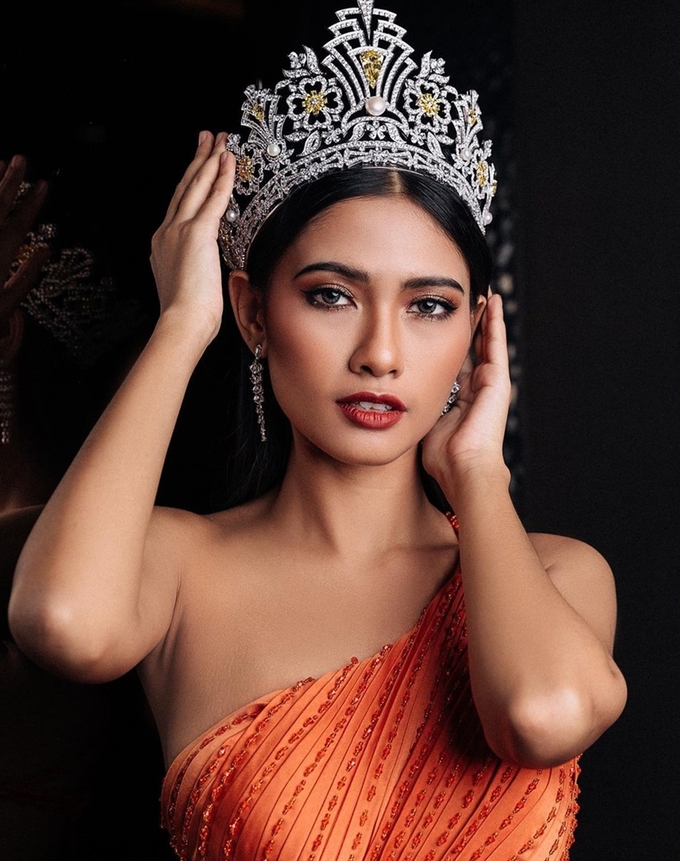 Sắc vóc Hoa hậu Myanmar đối đầu với Khánh Vân tại Miss Universe 2021 - Ảnh 2