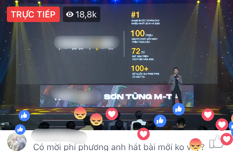 Sơn Tùng lộ diện tại họp báo, cư dân mạng ùa vào thả 'phẫn nộ' trong livestream