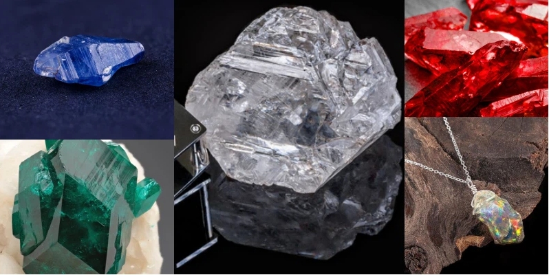 'Ngũ đại bảo thạch' (Kim cương - Ruby - Sapphire - Ngọc lục bảo và Opal) mang lại may mắn cho chủ nhân.