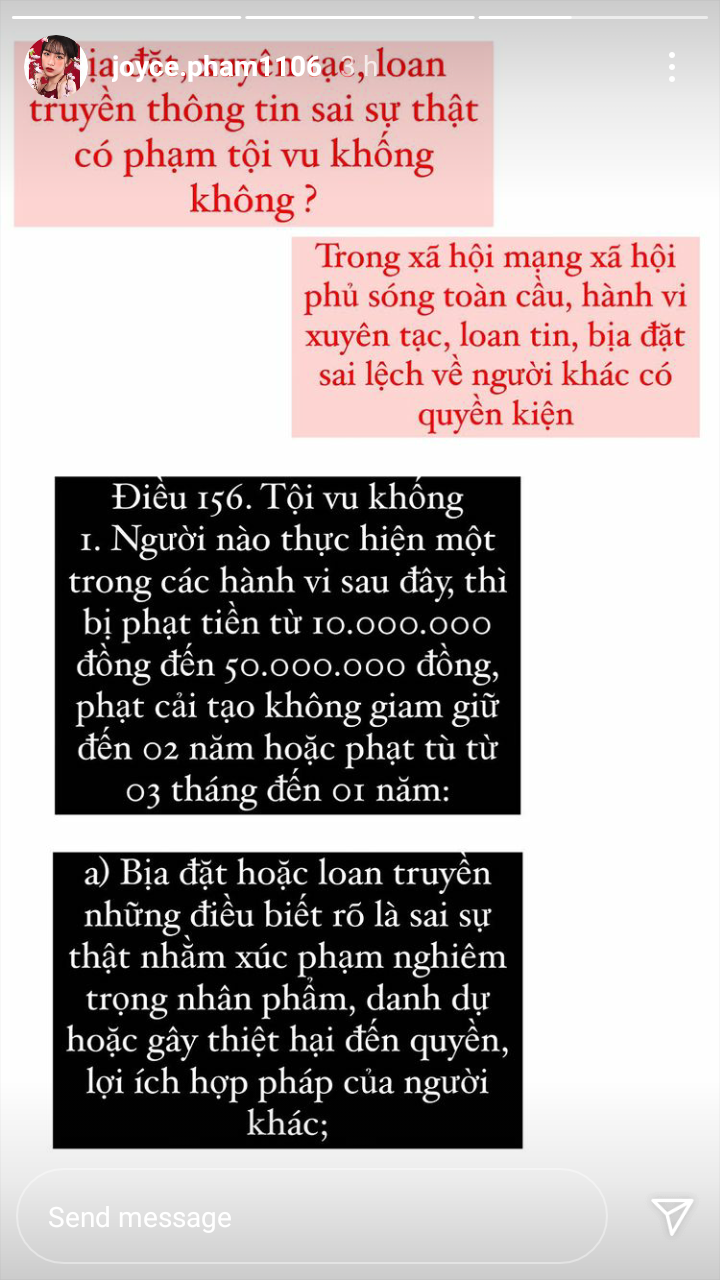 Joyce Phạm - con gái Minh Nhựa bức xúc khi thông tin bố mẹ ly hôn tràn lan trên MXH - Ảnh 3