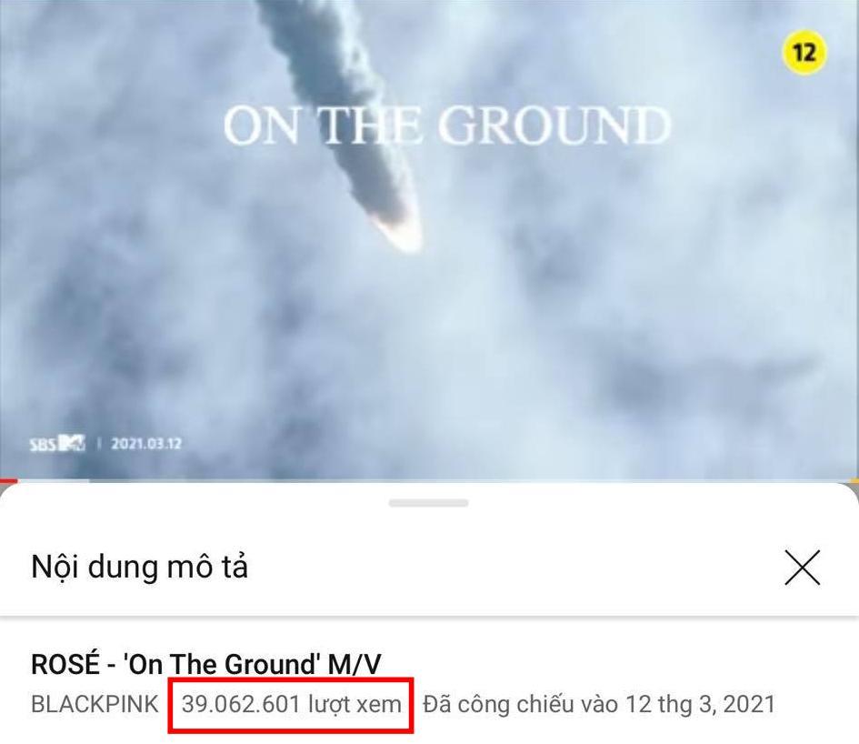 MV On The Ground hơn 39 triệu lượt xem sau 24 giờ đầu công chiếu.
