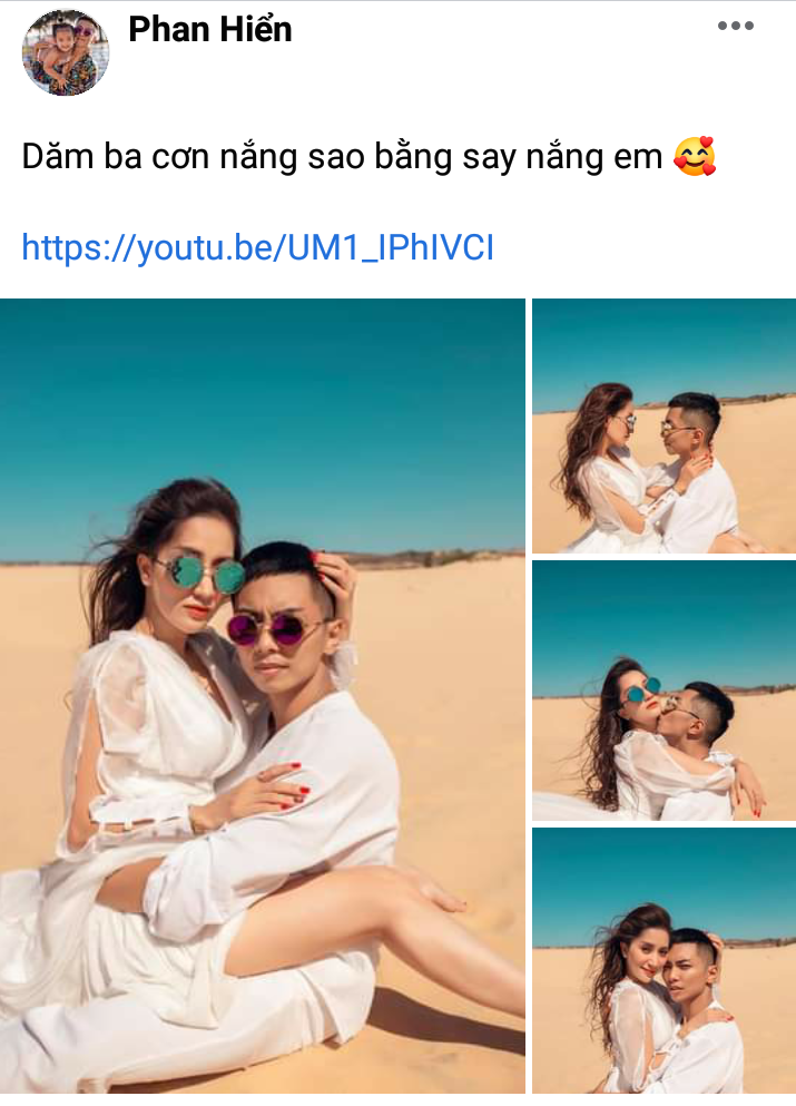 Vợ chồng Khánh Thi - Phan Hiển tung bộ ảnh tình tứ bên nhau giữa đồi cát  - Ảnh 1