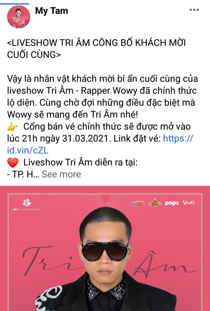 Mỹ Tâm 'chốt đơn' nam rapper từng gây sốt tại Rap Việt là khách mời cuối cùng trong liveshow Tri Âm - Ảnh 1