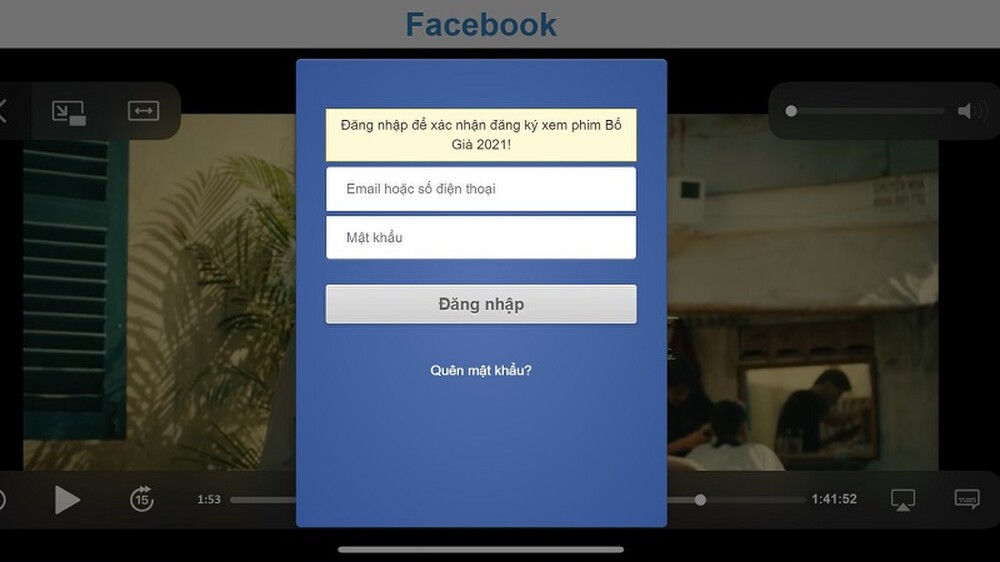 Lợi dụng sức nóng của Bố Già, mời xem bản 'Full HD' để đánh cắp tài khoản Facebook - Ảnh 2