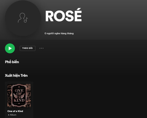 Rosé (BLACKPINK) cán mốc 700.000 followers trên Spotify - Ảnh 1