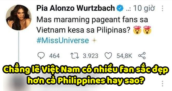 Hoa hậu Hoàn vũ 2015 Pia thắc mắc về vé vote của Khánh Vân vì cao hơn cả Philippines - Ảnh 3