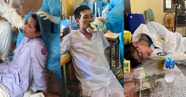 Những tấm hình lay động tận tâm can trong mùa dịch Covid-19 từ các chiến sĩ áo trắng