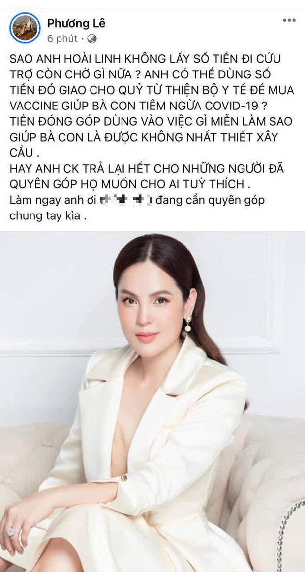 Hoa hậu Phương Lê 'hiến kế' xử lý số tiền hơn 13 tỷ từ thiện cho Hoài Linh - Ảnh 1