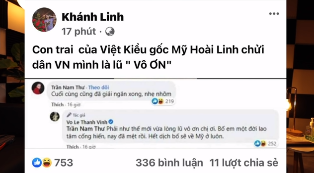Con trai nghệ sĩ Hoài Linh đưa ra bằng chứng và khẳng định dòng bình luận gây ồn ào là sản phẩm của photoshop - Ảnh 4