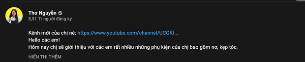 Thơ Nguyễn 'lươn lẹo', nói không làm YouTube nữa nhưng lại lập kênh mới, đổi luôn nghệ danh - Ảnh 2