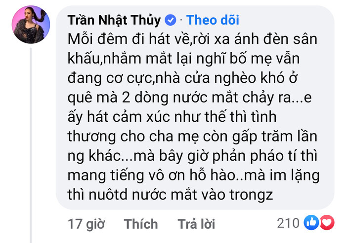 Quán quân Việt Nam Idol Nhật Thủy lên tiếng bảo vệ Hồ Văn Cường - Ảnh 2