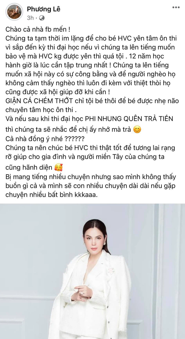 HH Phương Lê bỗng 'quay xe' về chuyện Phi Nhung - Hồ Văn Cường vì lý do này - Ảnh 1