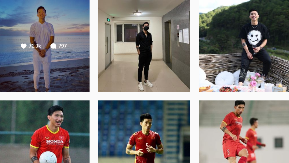 Đoàn Văn Hậu là cầu thủ Việt có lượng followers trên Instagram cao nhất - Ảnh 1