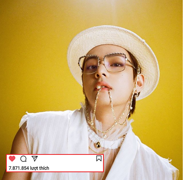 V (BTS) lập kỷ lục là idol nam có bức ảnh nhiều like nhất trên Instagram - Ảnh 1