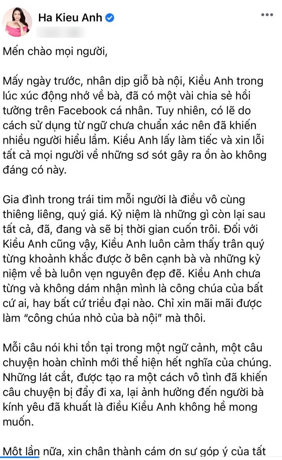 Hà Kiều Anh nhận sai và xin lỗi, hậu duệ nhà Nguyễn liền viết tâm thư nhắn nhủ - Ảnh 5