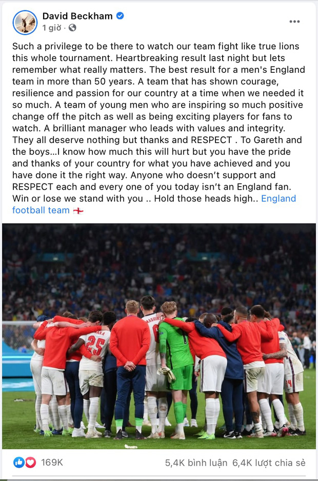 David Beckham viết tâm thư gửi tuyển Anh sau khi vụt mất chiếc cúp vô địch EURO - Ảnh 3