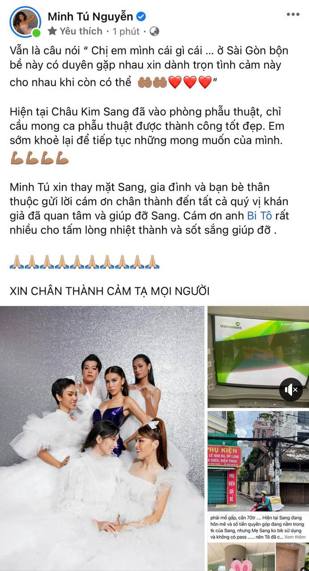 Minh Tú tức tốc ra ATM rút 75 triệu ứng tiền viện phí cho Châu Kim Sang - Ảnh 4