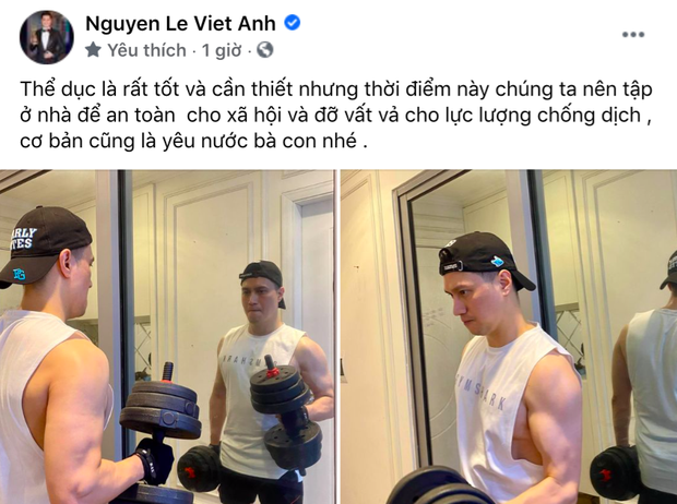 Việt Anh vừa khoe ảnh body 'múi sầu riêng', bạn thân gửi liền clip phũ - Ảnh 1