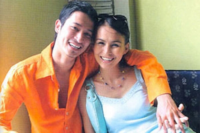 Huy Khánh và vợ cũ.