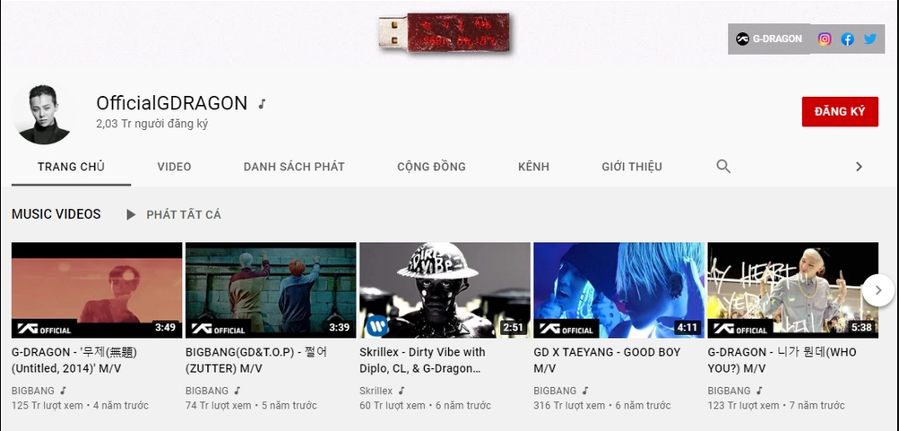 Chất như G-Dragon, kênh YouTube không đăng video nào vẫn đạt hơn 2 triệu subcribers - Ảnh 2