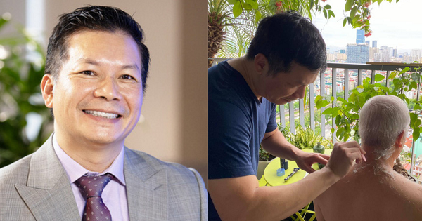 Không có gì ngoài tiền và lòng hiếu thảo, Shark Hưng cắt tóc cho bố vợ