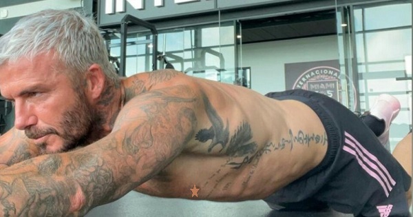 Cùng ngắm thân hình bỏ xa trai 20 của 'anh bố 46 tuổi' David Beckham