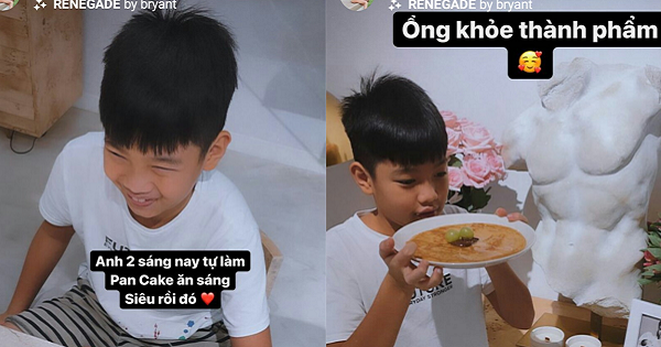Hồ Ngọc Hà khoe quý tử Subeo vào bếp, nhìn thành phẩm mà ngỡ ngàng