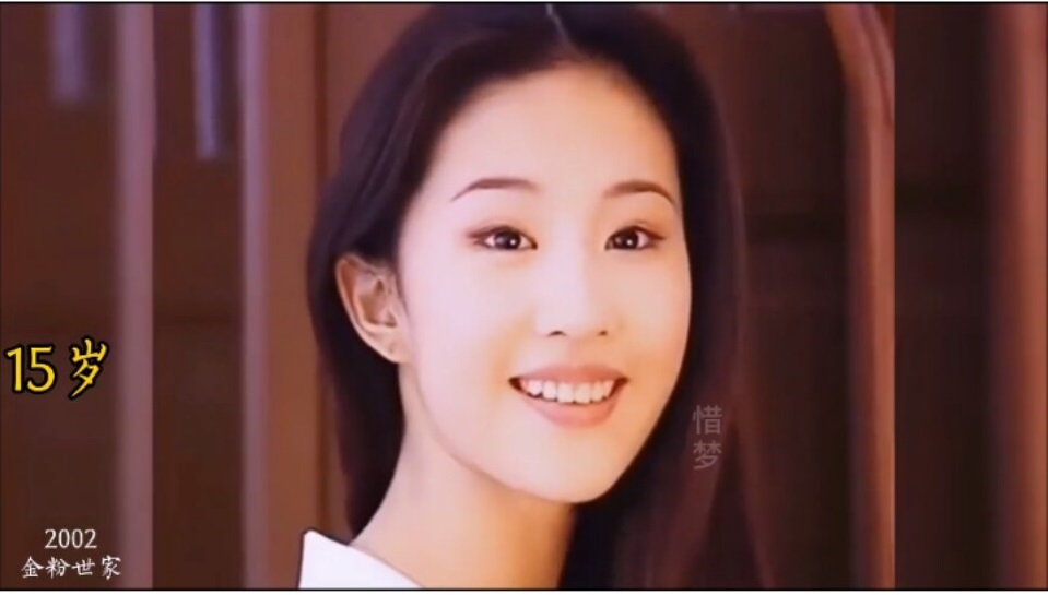 Năm 15 tuổi, Lưu Diệc Phi tham gia bộ phim đầu tiên - Kim phấn thế gia và gây chú ý với nhan sắc xinh đẹp.