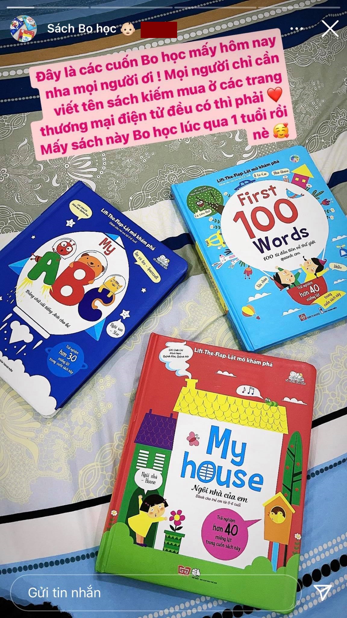 Tiết lộ 9 quyển sách bé Bo đọc từ 3 tháng tuổi, Hòa Minzy được khen khéo dạy con - Ảnh 2