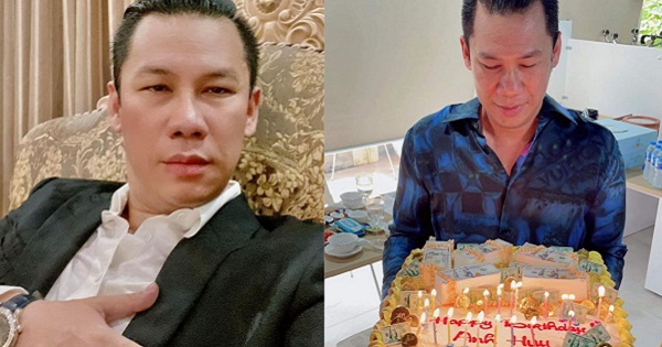 Chồng cũ Lệ Quyên khoe bánh kem sinh nhật toàn vàng miếng, đô la cả cọc 