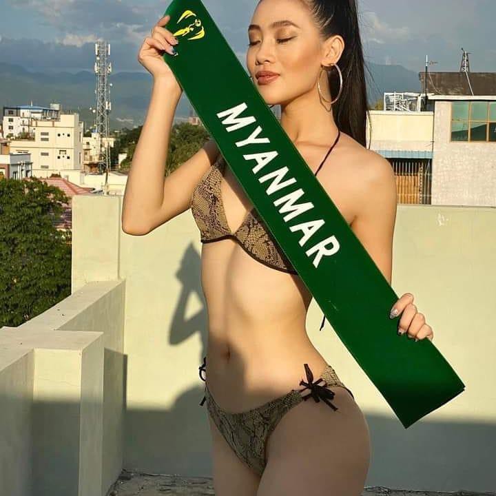 Tân Hoa hậu Hoà bình Myanmar 2021: Cao gần 1m80, mặt xinh, dáng thon - Ảnh 6