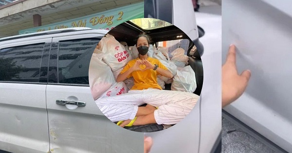 Xế hộp 2 tỷ H'Hen Niê móp méo đầy xước xát vì đi muôn nơi làm từ thiện