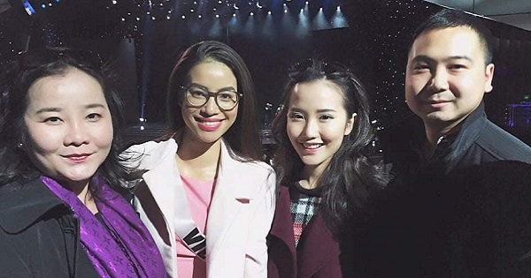 Ảnh ông xã Lan Khuê sang Mỹ cổ vũ Phạm Hương thi Miss Universe hot trở lại