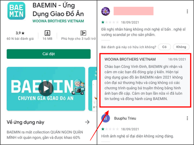 BAEMIN vừa lên tiếng Trấn Thành hết HĐ quảng cáo, netizen 'quay xe' xin lỗi trả lại 5 sao - Ảnh 4