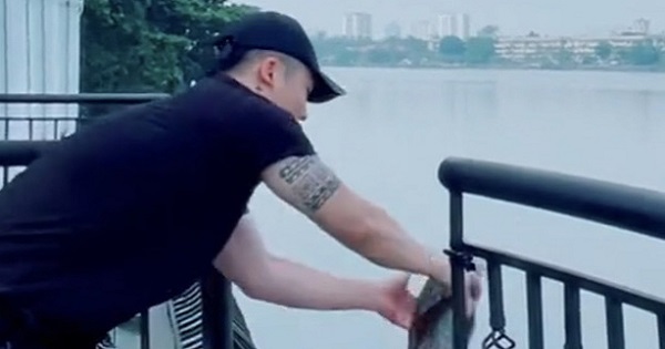 Thả cá phóng sinh, Vũ Khắc Tiệp bị dân mạng phản ứng gắt