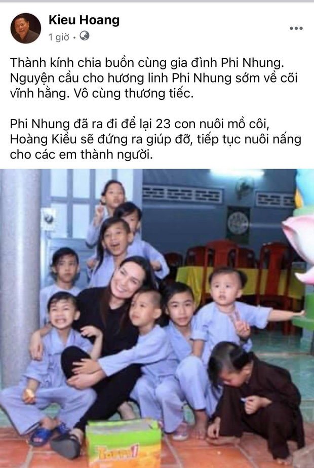 Tỷ phú Hoàng Kiều thông báo sẽ nuôi nấng 23 đứa con của Phi Nhung nên người - Ảnh 2