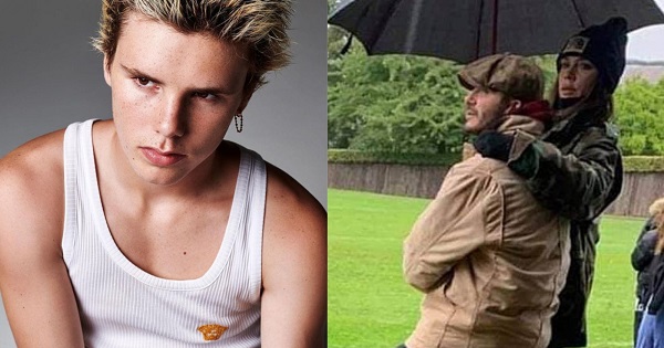 Vợ chồng Beckham tình tứ như chốn không người khi đi cổ vũ con trai đá bóng