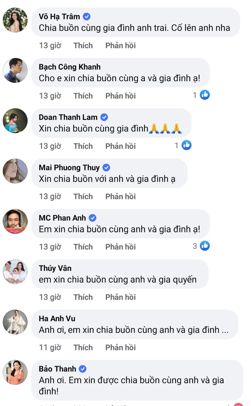 Bố ruột nam MC Anh Tuấn qua đời, dàn sao Việt chia buồn - Ảnh 3
