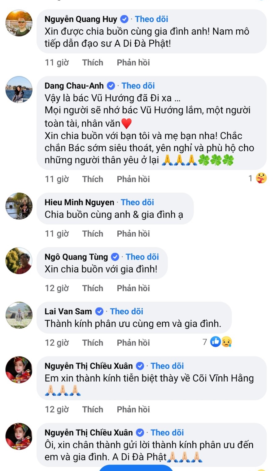 Bố ruột nam MC Anh Tuấn qua đời, dàn sao Việt chia buồn - Ảnh 4