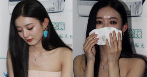 Triệu Lệ Dĩnh bật khóc nức nở nhưng fan chỉ tập trung khen ngợi vẻ đẹp và góc nghiêng thần thánh