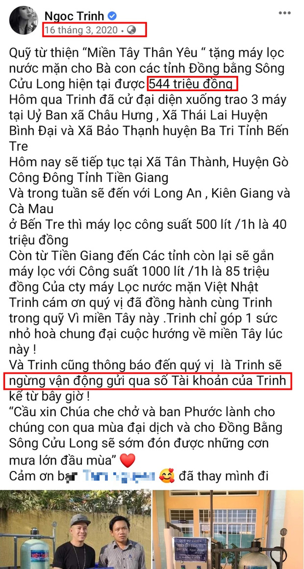 Đến lượt Ngọc Trinh bị điểm danh vụ quyên góp từ thiện nhưng không sao kê - Ảnh 2