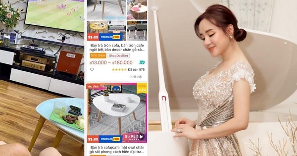 Vy Oanh bị netizen "bóc giá" nội thất phòng khách giá bèo "giống hàng xóm tui"
